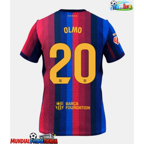 Camiseta Barcelona Dani Olmo #20 Primera Equipación Replica 2026-27 mangas cortas